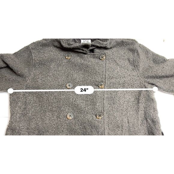 Future Collective/Reese Blutstein dark gray textured trench coat. Size L. - Picture 9 of 11